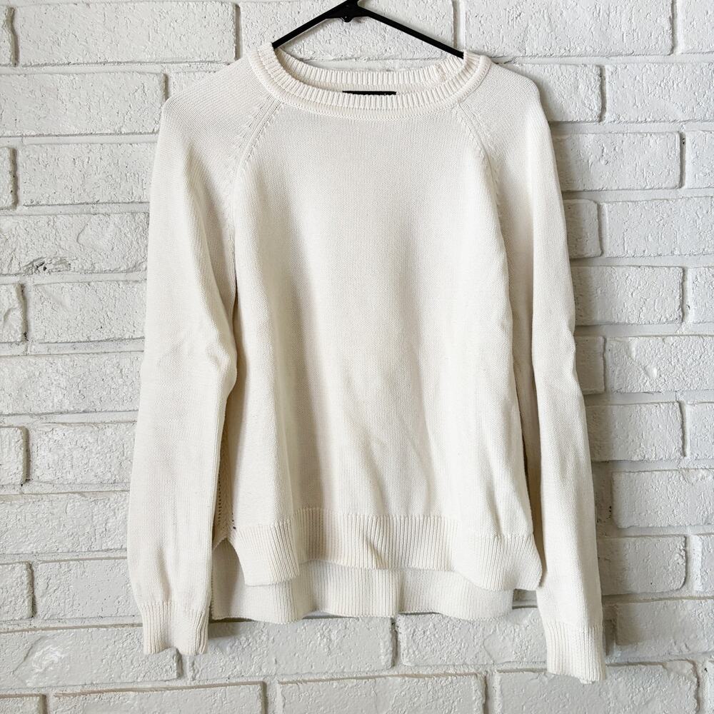 ABLE Lily Pullover Sweater Cream XS 100% Certified Organic Cotton Fair Trade